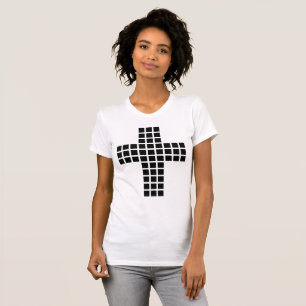 Camiseta Cruz Cristã Negra
