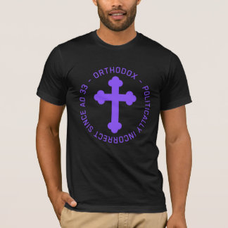 Camiseta Cruz Cristã Ortodoxa Desde AD 33 Incorreto