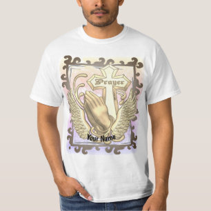 Camiseta Cruz Cristã Rezar Sempre