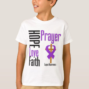 Camiseta Cruz da oração da fé do amor da esperança do l