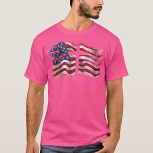 Camiseta Cruz De Bandeira Americana Para Cristãos Patriótic