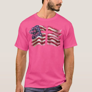 Camiseta Cruz De Bandeira Americana Para Cristãos Patriótic
