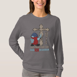 Camiseta Cruz de Madeira Porque Você Importa — João 1:14 Ca