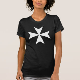 Camiseta Cruz de Malta Branca