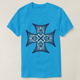 Camiseta Cruz de Maltês Azul