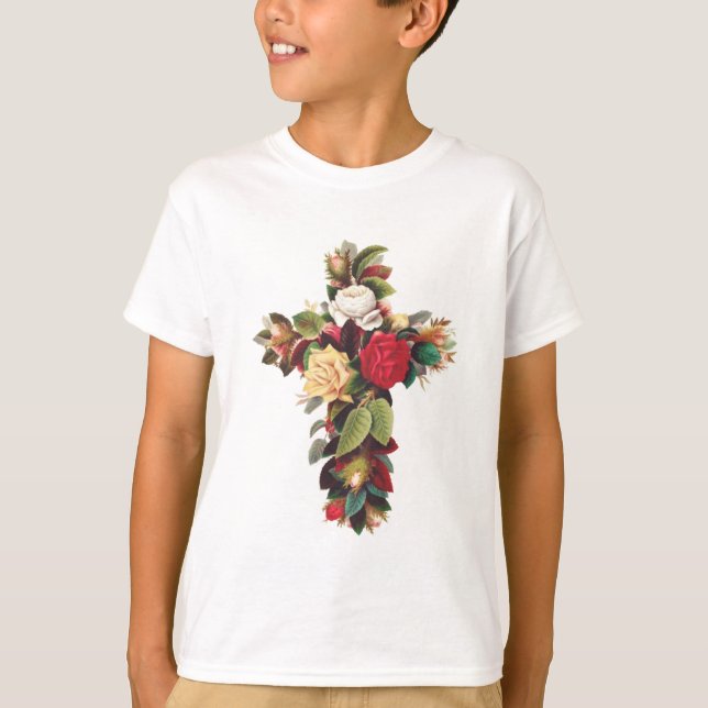 Camiseta Cruz de Rosas (Frente)