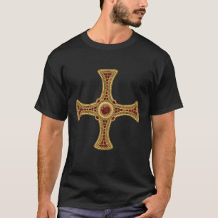 Camiseta Cruz de São Cuthbert Pectoral Evangelho Modo Vida