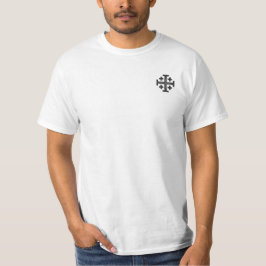 Camiseta Cruz Deus Vult dos Cavaleiros Templários de Jerusa