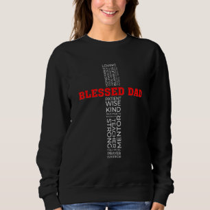 Camiseta Cruz do Dia dos Pais Cristão Pai Abencoado