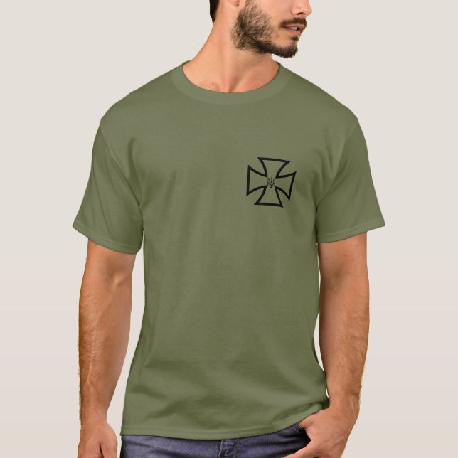 Camiseta Cruz do Tridente de Zelensky (Frente)
