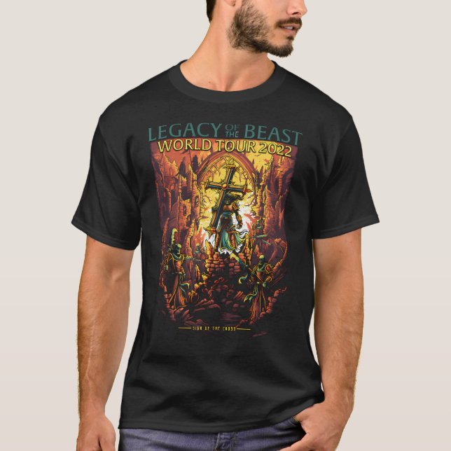 Camiseta Cruz e Esqueleto (Frente)