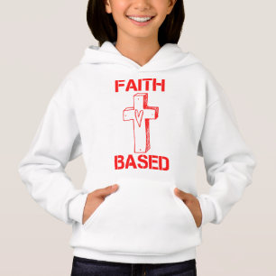 Camiseta Cruz e Garota do Coração Baseada em Fé