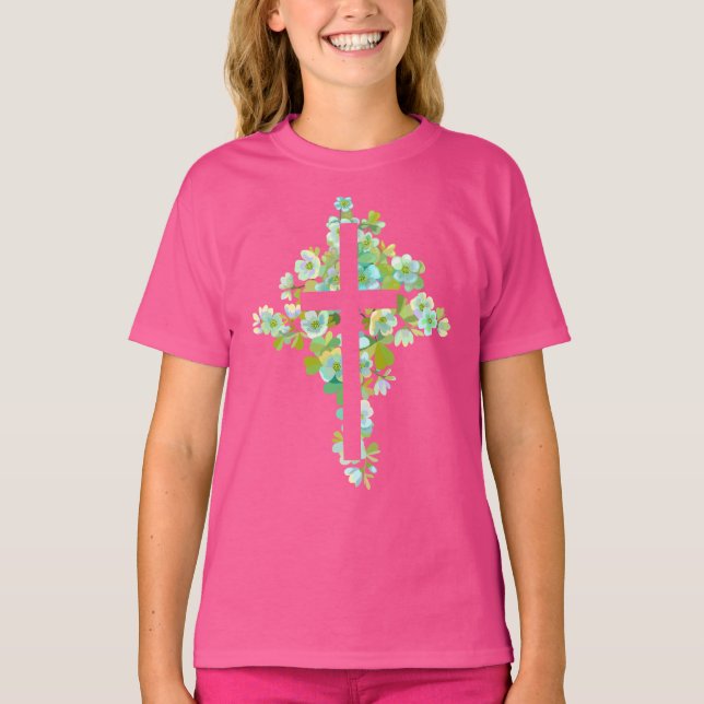 Camiseta Cruz Floral (Frente)