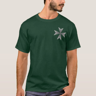 Camiseta Cruz maltesa do cromo pequeno