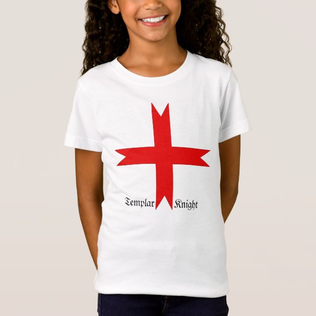 Camiseta Cruz Medieval dos Cavaleiros Templários (Frente)