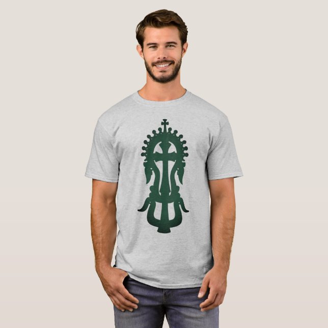 Camiseta Cruz Ortodoxa Etíope Tewahedo (Frente Completa)