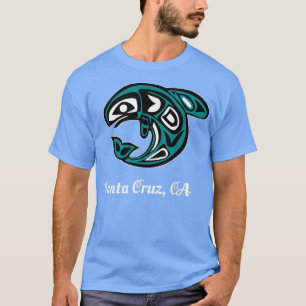 Camiseta Cruz Papai noel CA Nativo Americano Tribal Orca Ki