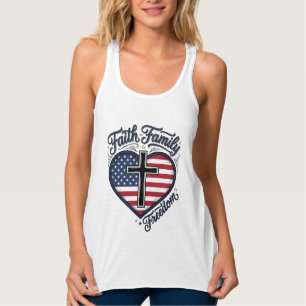 Camiseta Cruz Patriótica Fé Família Liberdade Cora
