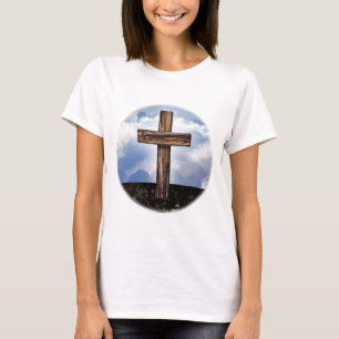 Camiseta Cruz Rústica com Céu