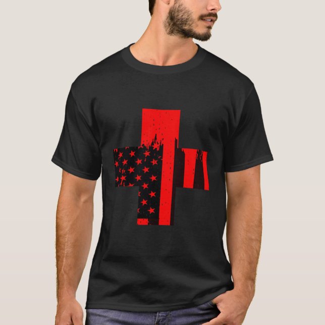 Camiseta Cruz Vermelha Americana (Frente)