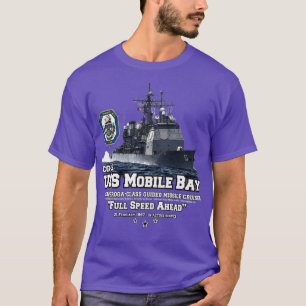 Camiseta Cruzador de Marinhos USS Mobile Bay CG53