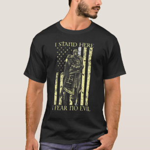 Camiseta Cruzador Eu Fico Aqui Eu Não Tenho Medo De Nenhum 