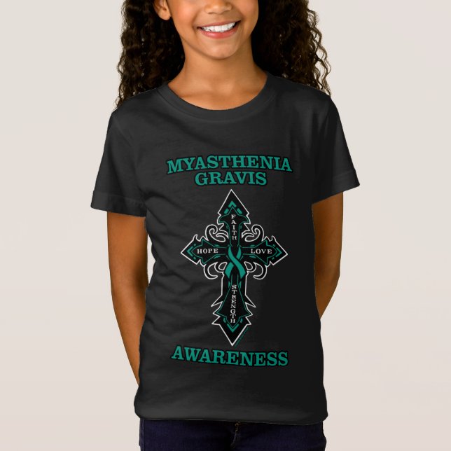 Camiseta Cruzamento/Consciência.. Miastenia Gravis (Frente)