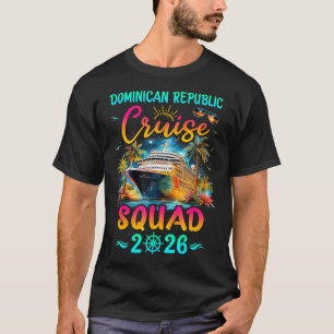 Camiseta Cruzamento da República Dominicana Família Esquadr