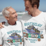 Camiseta Cruzamento de Aniversário Personalizado<br><div class="desc">Este design pode ser personalizado na área fornecida pela alteração da foto e/ou do texto. Ou pode ser personalizado clicando em Personalizar este Modelo e, em seguida, escolhendo o clique para personalizar mais a opção e excluir ou alterar a cor do plano de fundo, adicionar texto, alterar a cor ou...</div>