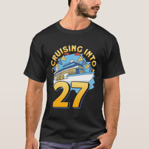 Camiseta Cruzamento De Barcos De Cruzeiro Em 27 Cruzeiros