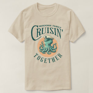 Camiseta Cruzamento Junto de Férias Familiares Nome Adicion