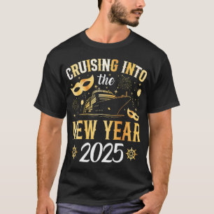 Camiseta Cruzamento no Ano Novo 2025 Homens
