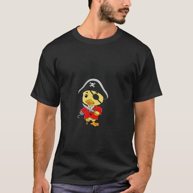 Camiseta Cruzamento Ocultando Locação de Passaporte de Pato (Frente)