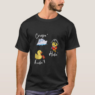 Camiseta Cruzamento Ocultando Locação de Passaporte de Pato