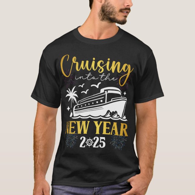Camiseta Cruzamento Para As Férias Familiares Do Ano Novo 2 (Frente)