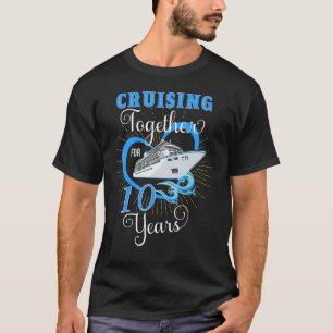Camiseta Cruzando juntos por 10 anos de aniversário de casa