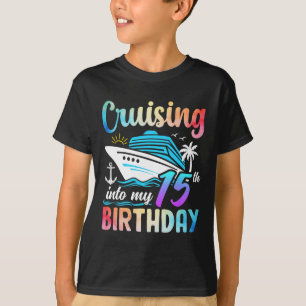 Camiseta Cruzando No Meu Aniversário 15 15 Anos