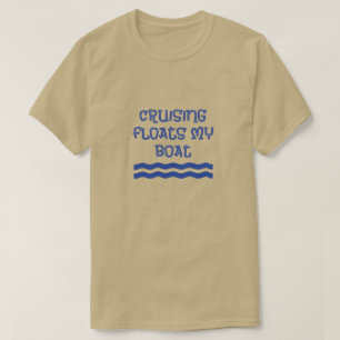 Camiseta Cruzar flutua minhas citações engraçadas do barco