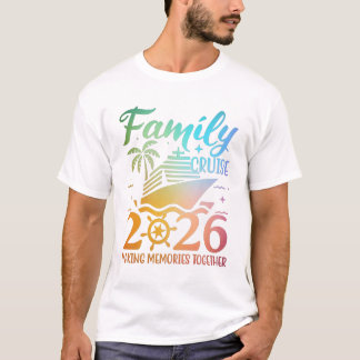 Camiseta Cruzeiro Colorido em Família 2026 Viagem Combinada