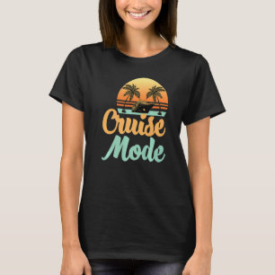 Camiseta Cruzeiro da Família de Barcos do Modo de Cruzeiro