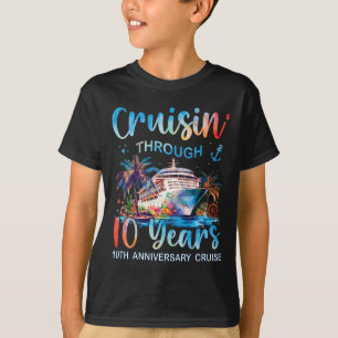 Camiseta Cruzeiro de 10 anos de aniversário de 10 anos T