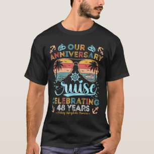 Camiseta Cruzeiro de 48º Aniversário Celebrando 48 Anos Cas