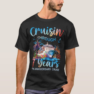 Camiseta Cruzeiro de 7º Aniversário Cruisin Através de 7 An