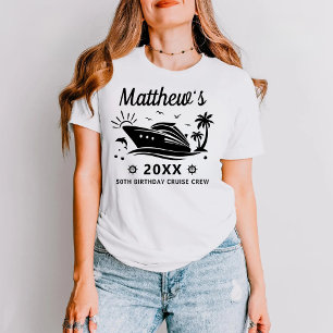 Camiseta Cruzeiro de Aniversário de 30º 40º 50º 60º Persona