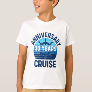 Camiseta Cruzeiro de Aniversário de 30 Anos de Casamento Ca