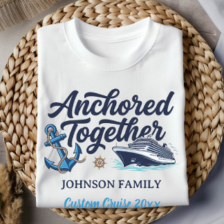 Camiseta Cruzeiro de Férias Personalizado em Família Unidos