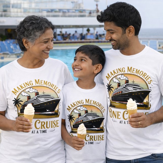 Camiseta Cruzeiro de Memórias Douradas (Matching Customized Matching Cruise Shirts for the whole family)