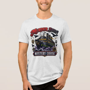 Camiseta Cruzeiro de Mistério do Navio do Assassinato Desen