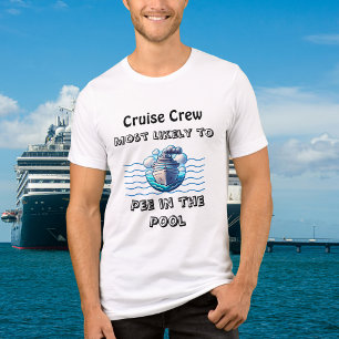 Camiseta Cruzeiro de piscina fofo 'Mais provável de persona