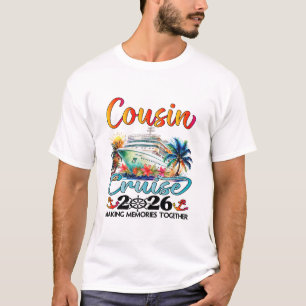 Camiseta Cruzeiro de primos de 2026 Viagem de férias de pri